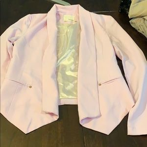 Lavender blazer.